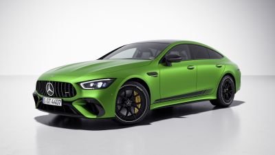 Mercedes-AMG GT 63 S E Performance, 4-Door Coupe, 2022, White background, Hybrid cars, 5K