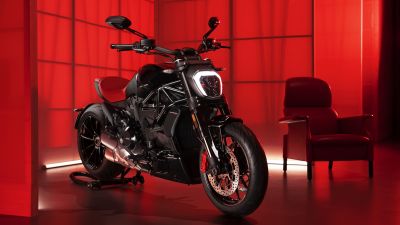 Ducati XDiavel Nera, Limited edition, Sports cruiser, Red background, 2022, 5K, 8K
