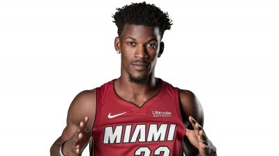 Jimmy Butler, American basketball player, NBA, Miami Heat, White background, 5K