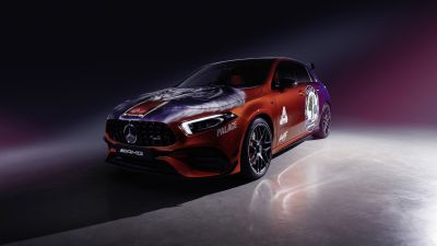Mercedes-AMG A 45 S 4MATIC+ Palace Skateboards Art Car, 2022, 5K