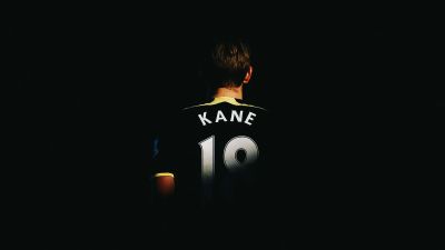 Harry Kane, English Football Player, Black background, Jersey, Soccer Player