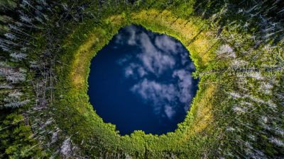 Karula National Park, Lake, Aerial view, Drone photo, Forest, Trees, Estonia, Landscape, Scenic