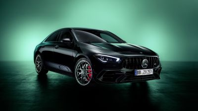 Mercedes-AMG CLA 45 S 4MATIC+ Edition 55, 2022, Black cars, 5K