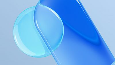 Shapes, Gradient Abstract, Light, Blue background, 5K