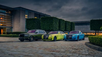 Rolls-Royce Cullinan Black Badge, Rolls-Royce Dawn Black Badge, Rolls-Royce Ghost Black Badge, Goodwood Festival of Speed, 2022, 5K, 8K