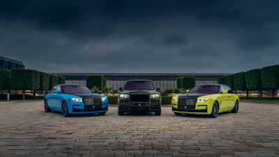 Rolls-Royce, Goodwood Festival of Speed, Rolls-Royce Cullinan Black Badge, Rolls-Royce Dawn Black Badge, Rolls-Royce Ghost Black Badge, 2022, 5K, 8K