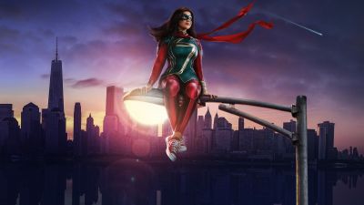 Ms. Marvel, Iman Vellani as Kamala Khan, Marvel Superheroes, 2022 Series, TV series