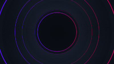 Neon circles, Hi-tech, Dark background, Loop, 5K, 8K
