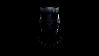 Black Panther, Dark, Marvel Superheroes, Black background, AMOLED, 5K