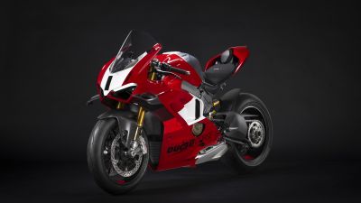 Ducati Panigale V4 R, Sports bikes, Dark background, 2023, 5K, 8K