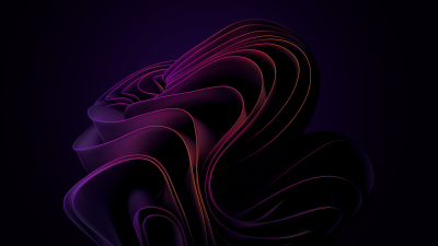 Windows 11, Purple abstract, Dark background, Dark purple, Dark gradient, Gradient background, Aesthetic