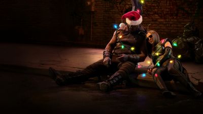 The Guardians of the Galaxy Holiday Special, Dave Bautista as Drax, Pom Klementieff as Mantis, 2022 Series, Marvel Comics, Santa Claus