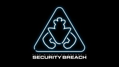 FNAF: Security Breach, AMOLED, Five Nights at Freddy's, Black background, 5K