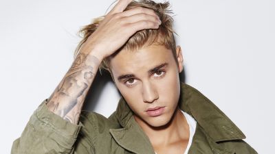 Justin Bieber, Canadian singer, White background