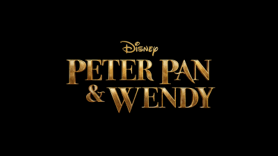 Peter Pan & Wendy, Logo, 2023 Movies, Disney movies, Black background, AMOLED