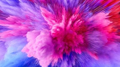 Color explosion, Pink, Colorful background, Color splash, Pink background