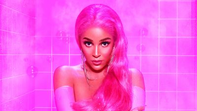 Doja Cat, American rapper, Pink background