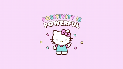 Positivity quotes, Hello Kitty background, Pink Lace background
