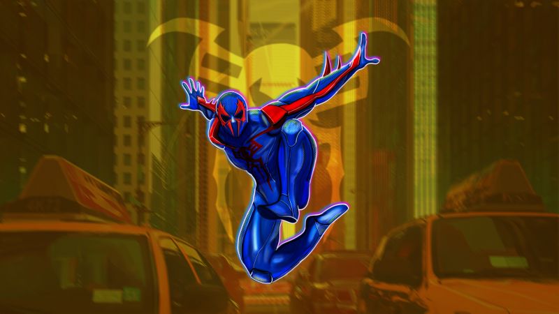 Spider-Man 2099, 2023 Movies, Spider-Man: Across the Spider-Verse, Marvel Comics, 5K, Spiderman, Wallpaper