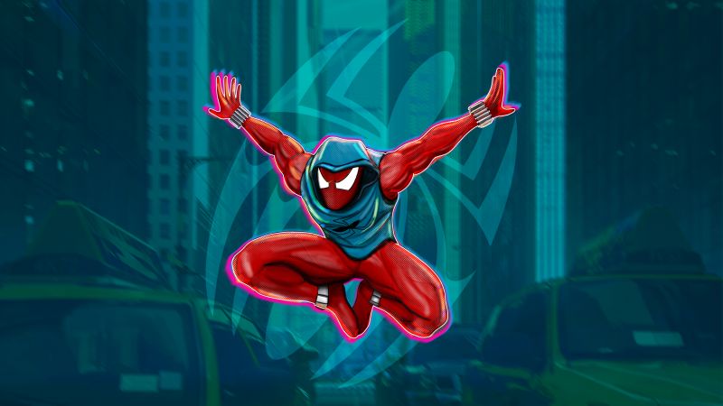 Scarlet Spider, Spider-Man: Across the Spider-Verse, Marvel Comics, 2023 Movies, 5K, Spiderman, Wallpaper