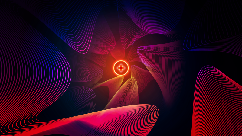 Abstract background, Glowing, Shapes, Waves, Wallpaper