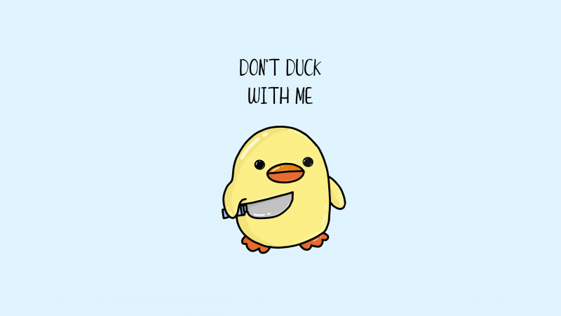 Cute duck cute warning 5k 