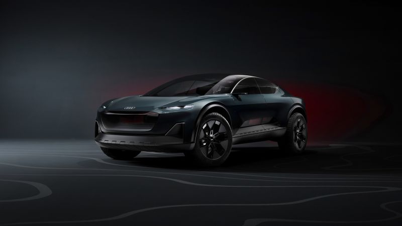 Audi activesphere concept, EV pickup, Electric trucks, Electric pickup, 5K, Concept cars, Dark background, Wallpaper