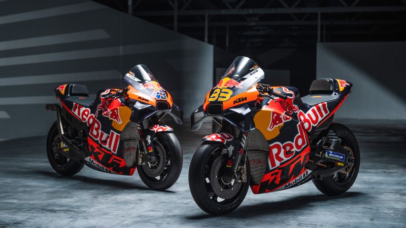 Red Bull KTM Factory Racing, MotoGP 2023, MotoGP bikes, 5K, 8K, Wallpaper