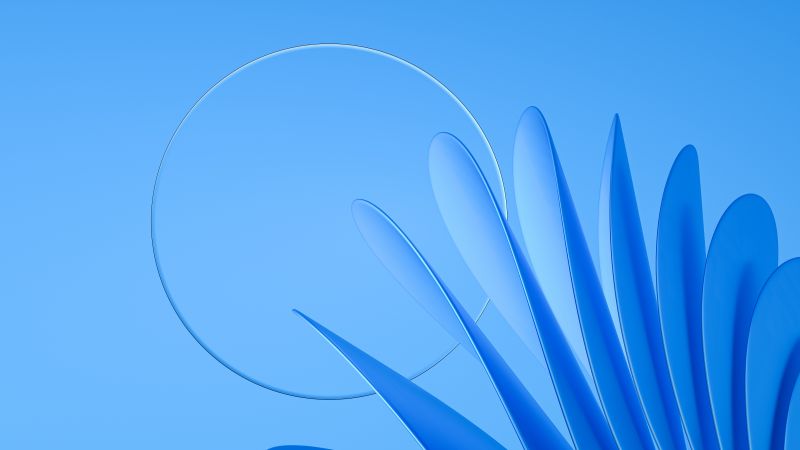 Blue background, Glass, Abstract background, Surreal, 5K, Wallpaper