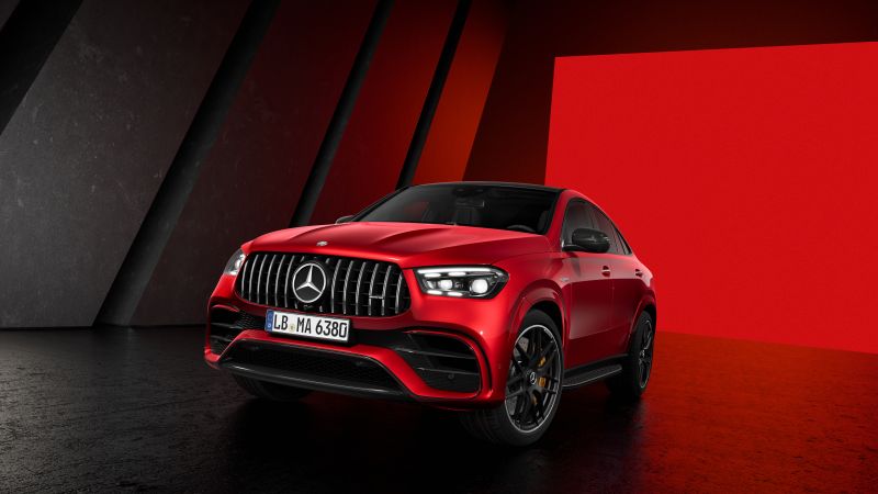 Mercedes-Benz AMG GLE 63 S, Red cars, Coupe, 5K, Wallpaper