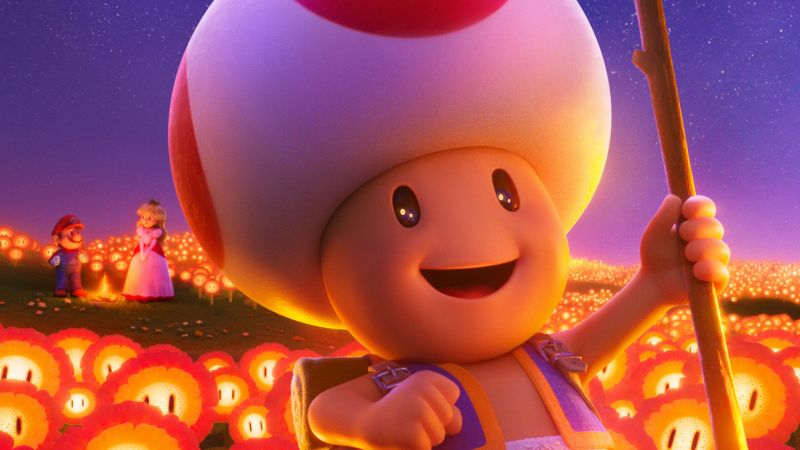 Toad, The Super Mario Bros. Movie, 2023 Movies, Animation movies, Wallpaper