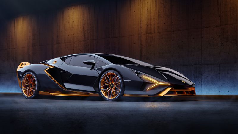Lamborghini Sián FKP 37, Black cars, Dark aesthetic, Wallpaper
