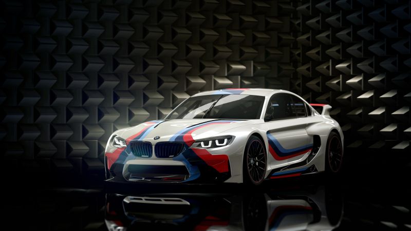 BMW Vision GT, BMW Vision Gran Turismo, Dark background, Wallpaper