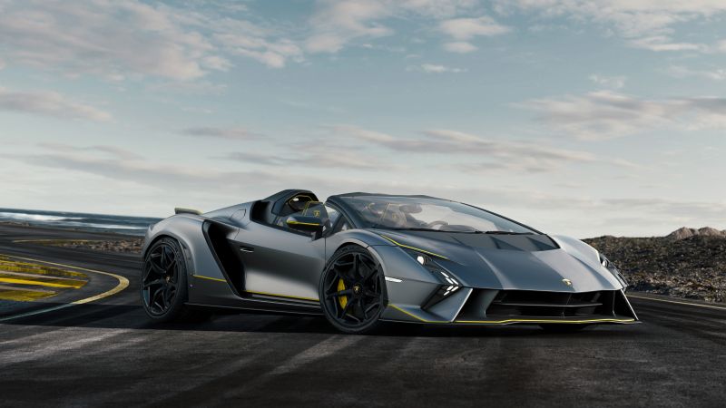Lamborghini Autentica, One off cars, Sports cars, 5K, 2024, Wallpaper