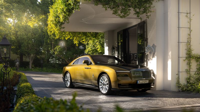 Rolls-Royce Spectre, Performance EV, Luxury electric cars, 2023, 5K, Wallpaper