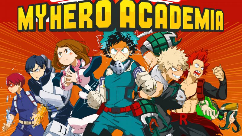 My Hero Academia, Shoto Todoroki, Tenya Iida, Ochaco Uraraka, Izuku Midoriya, Deku, Katsuki Bakugo, Eijiro Kirishima, Wallpaper