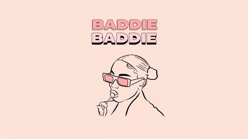 Baddie, Girly backgrounds, Fearless, Edgy, Attitude, Bold, 5K, Misty rose background, Simple