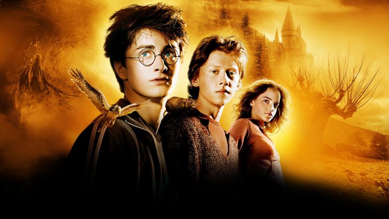 Harry Potter and the Prisoner of Azkaban, Daniel Radcliffe as Harry Potter, Emma Watson as Hermione Granger, Ron Weasley, Harry Potter, Wallpaper