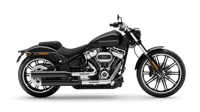 Harley-Davidson Breakout FXBR, Cruiser motorcycle, 5K, 8K, 2023, White background, Wallpaper