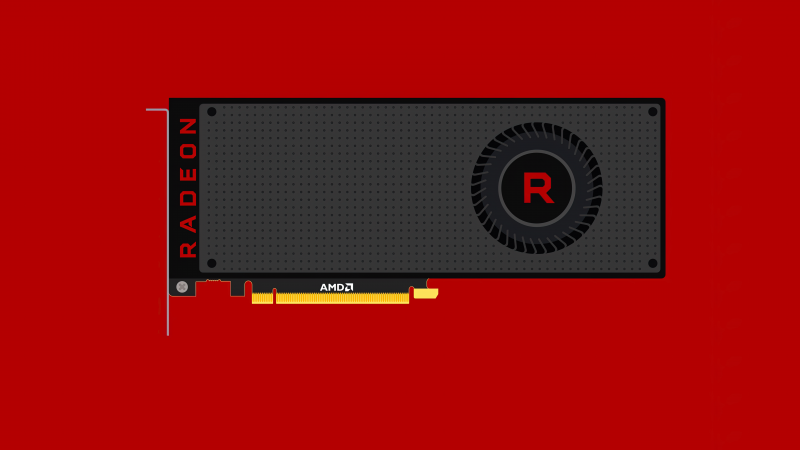 AMD Radeon, Graphics card, Minimalist, Red background, 5K, GPU, Simple