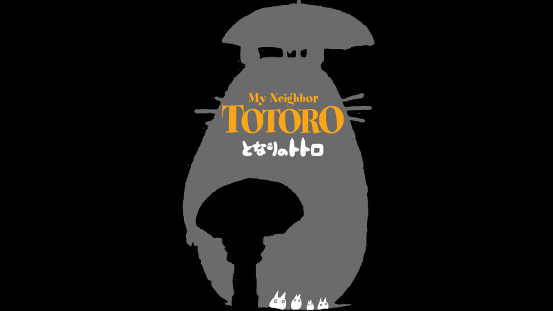 My Neighbor Totoro, Black background, 5K, 8K, Wallpaper