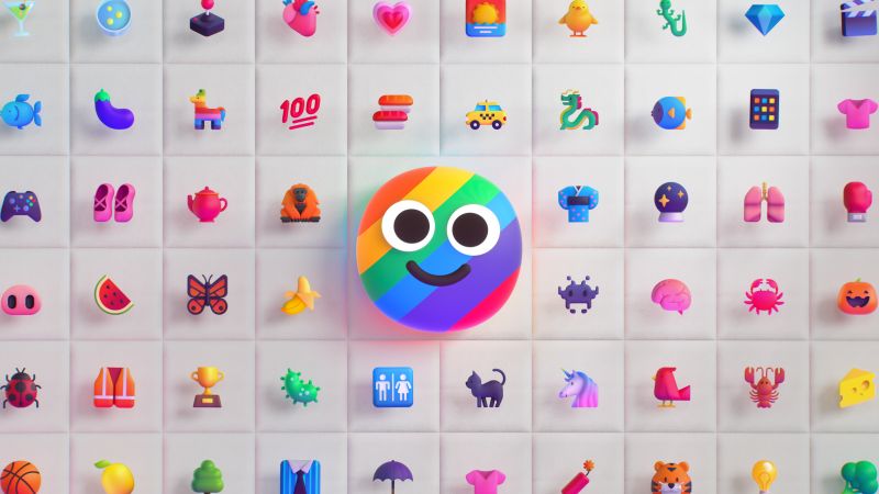 Emoji, Colorful background, Multicolor, Cute smiley, Emoticons, Wallpaper