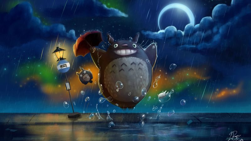My Neighbor Totoro, Tonari no Totoro, Animation movies, 5K, Studio Ghibli, Wallpaper
