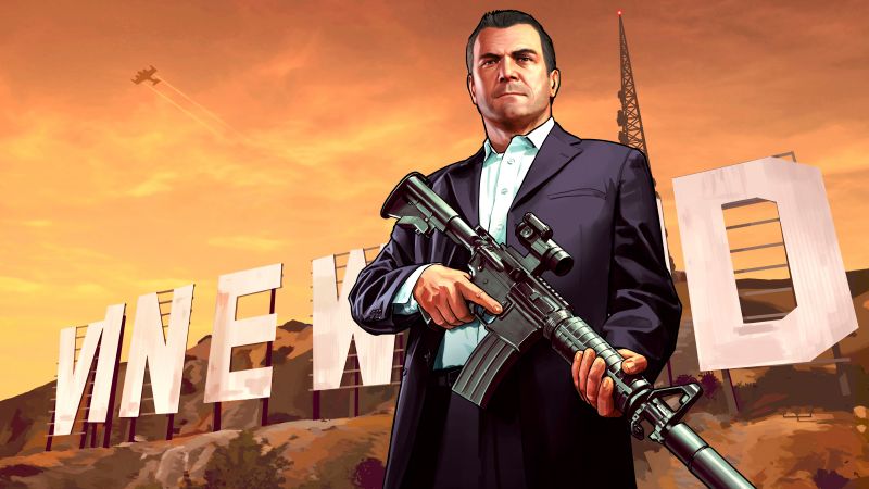 Michael De Santa, Townley, Grand Theft Auto V, GTA 5, 5K, Wallpaper