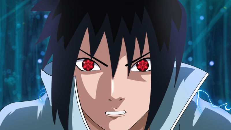 Sasuke Uchiha, Sharingan, Naruto, Wallpaper