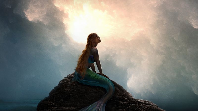 The Little Mermaid, 2023 Movies, Halle Bailey as Ariel, Wallpaper