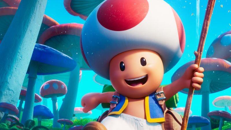 The Super Mario Bros. Movie, Toad, 2023 Movies, Animation movies, Wallpaper