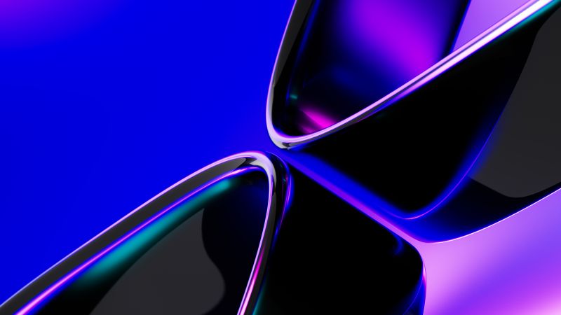 3D background, 5K, Blue abstract