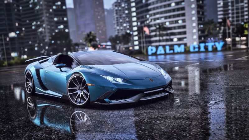 Lamborghini Huracan, Need for Speed Heat, NFS, 5K, Wallpaper