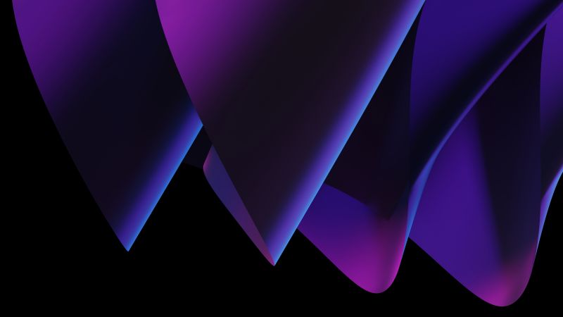 Purple abstract, Black background, 8K, 5K, Wallpaper